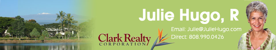 Julie Hugo - Big Island of Hawaii Real Estate Broker: specializing in Hilo, Puna, Hamakua, Volcano, Pahoa, and more!